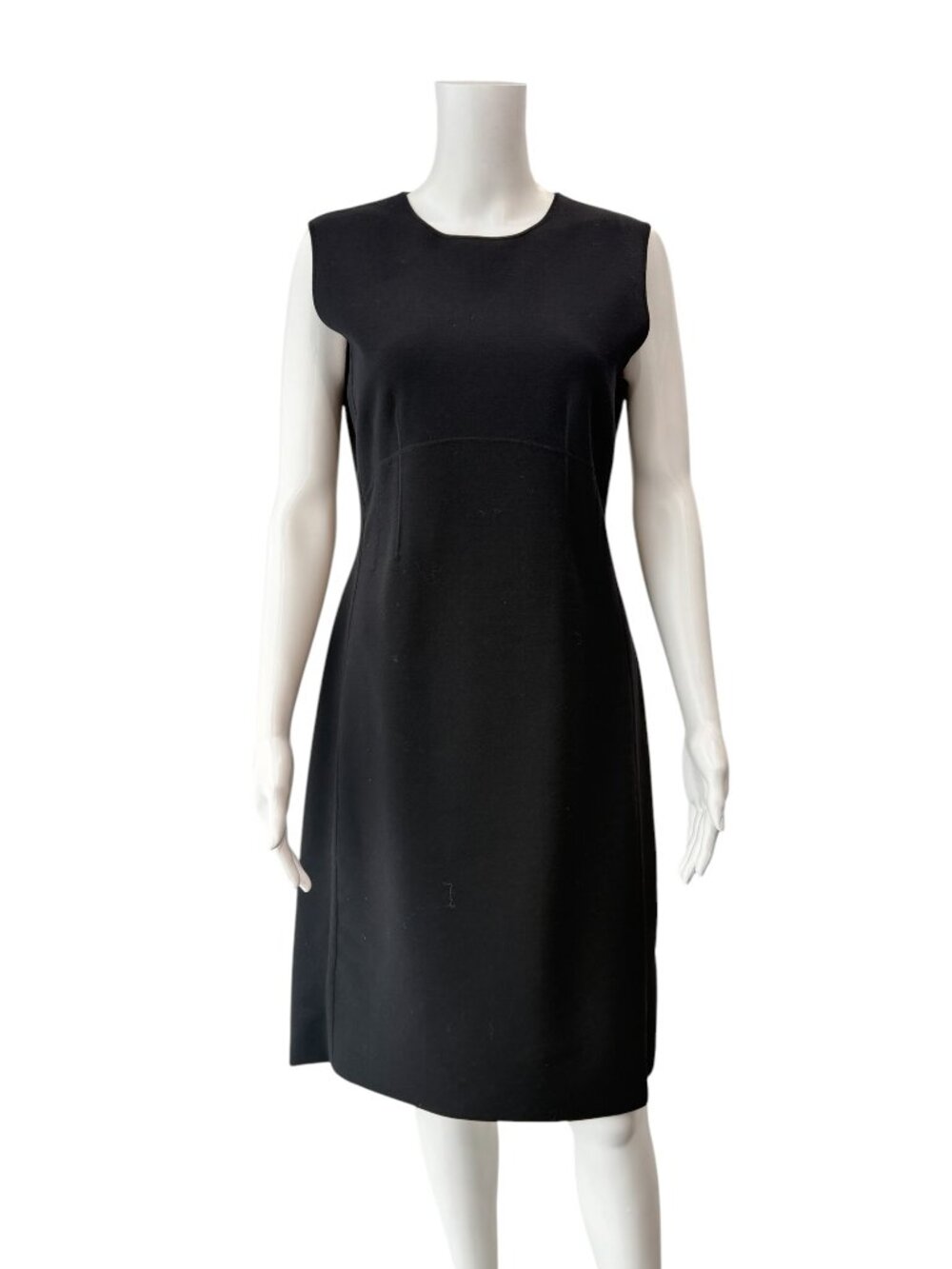 Prada Black Wool Sheath Dress size IT 46/8-10